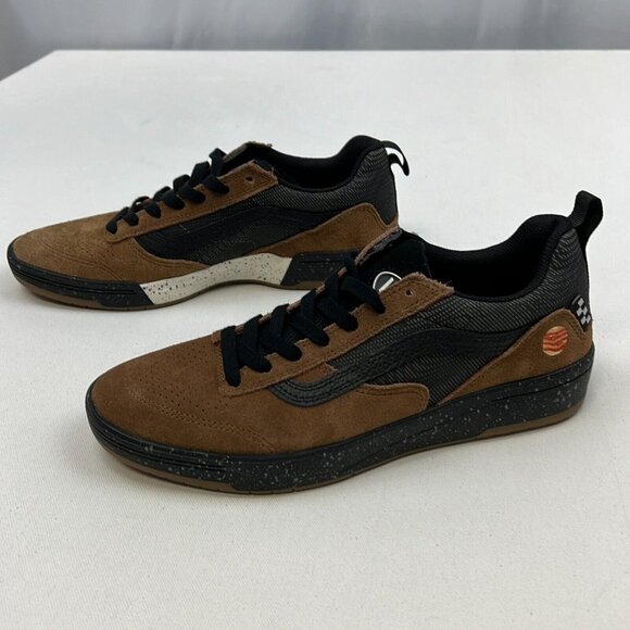 Vans Mens Zahba VN0007QQBF0 Brown Multi Low Top Lace Up Sneaker Shoes Size 9 - Picture 1 of 10